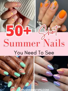 short summer nails collage