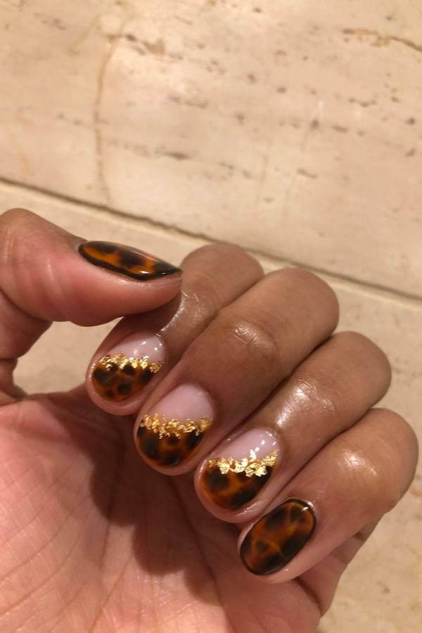 Tortoise Shell Tips with Gold Leaf