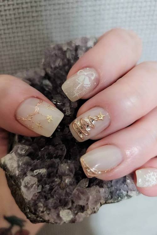 short winter nails designs