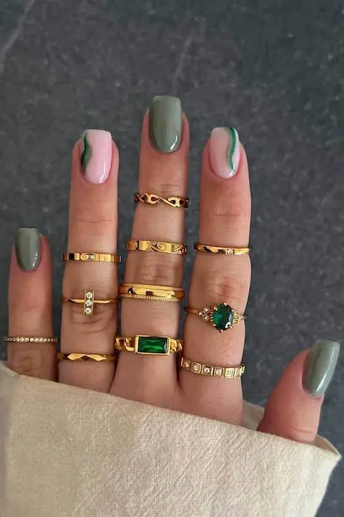 short winter nails designs