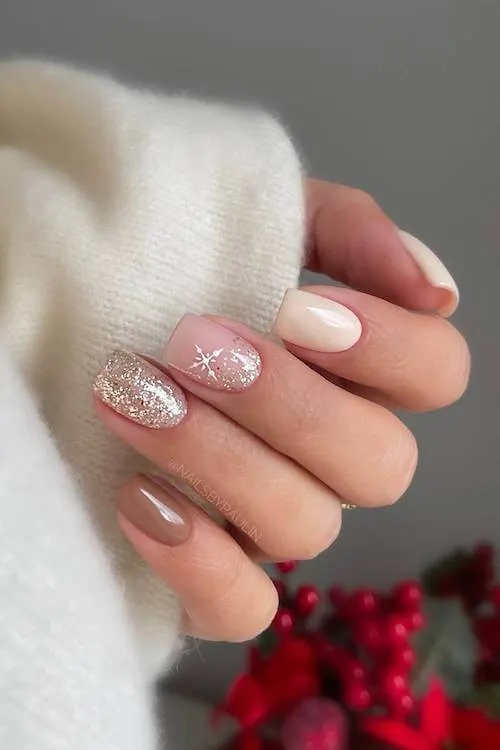 short winter nails designs