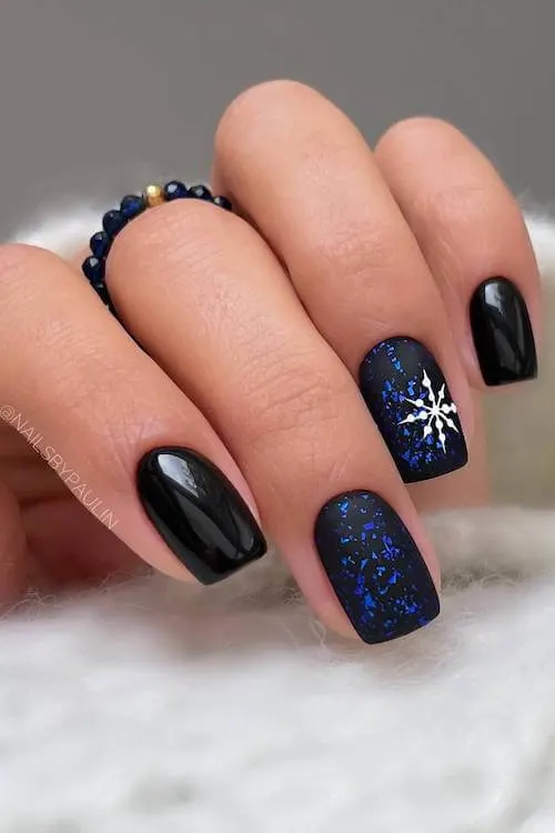 short winter nails designs