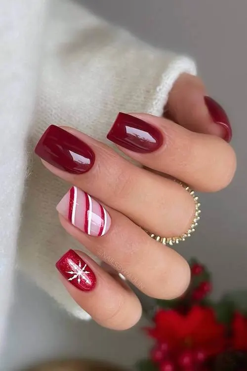 short winter nails designs