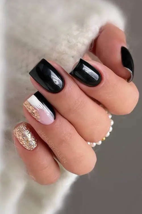short winter nails designs