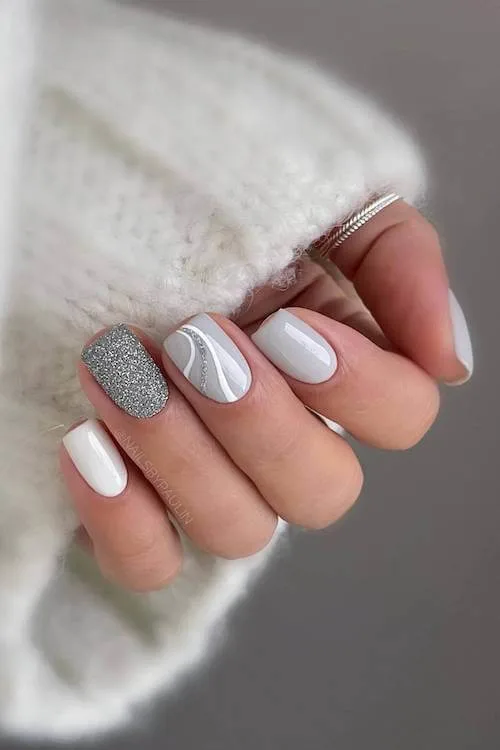 short winter nails designs