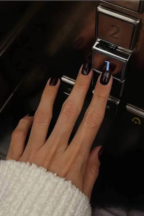short winter nails designs