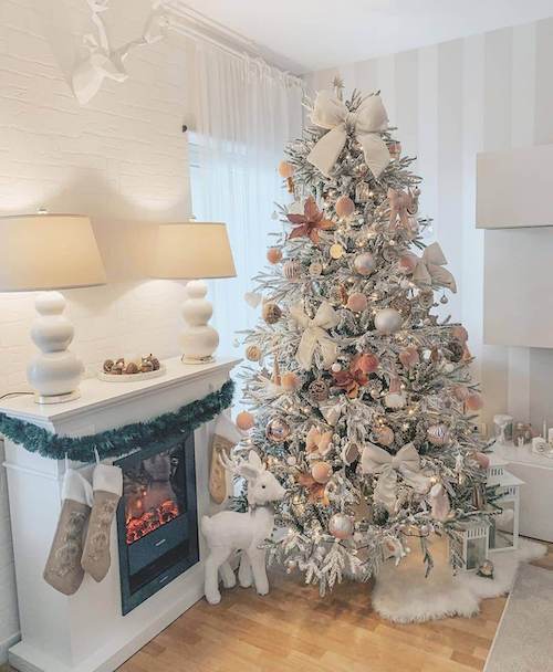 silver christmas tree decor ideas
