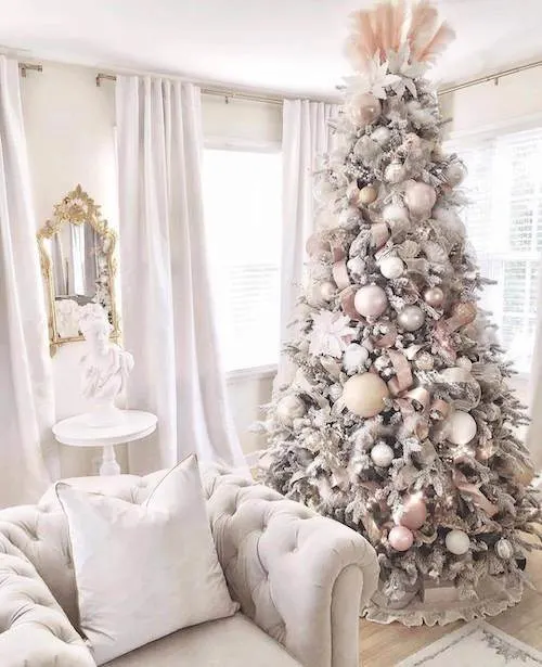 silver christmas tree decor ideas