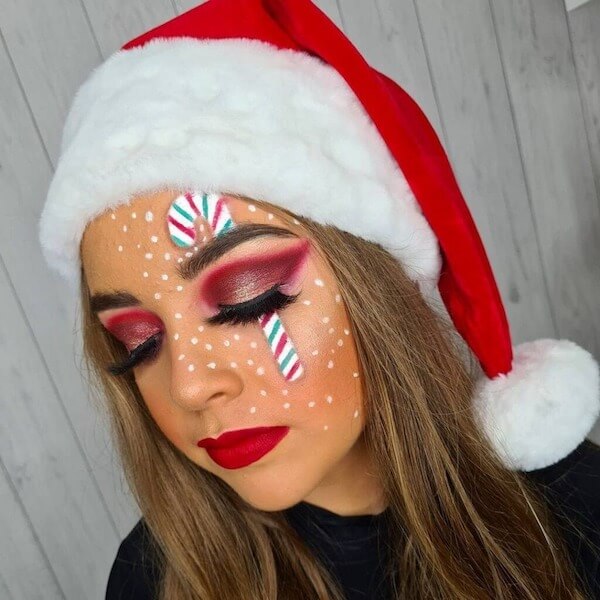 Red And Green Candy Cane Glam