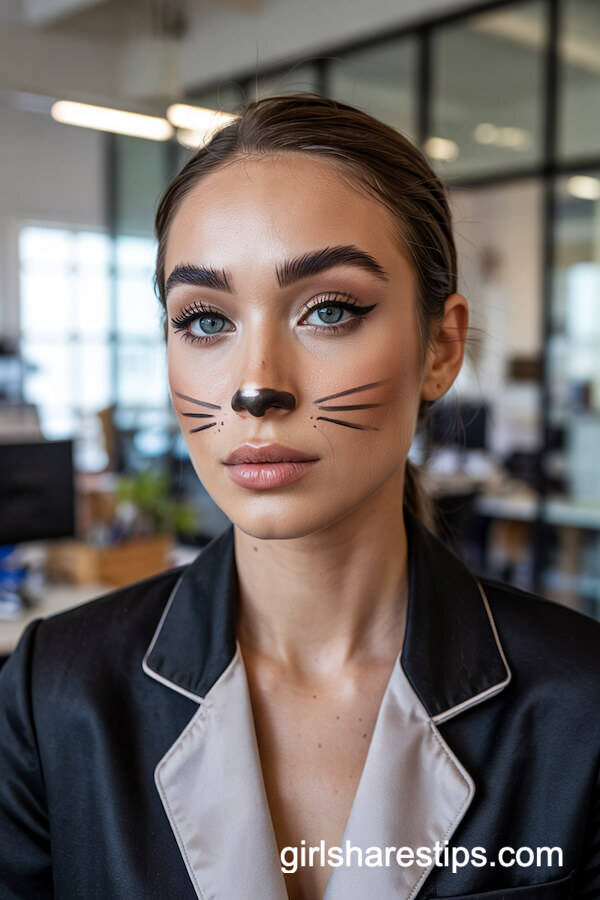 Simple Cat-Inspired Makeup Look