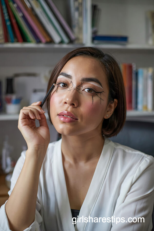 Spider Web Eyeliner Accent