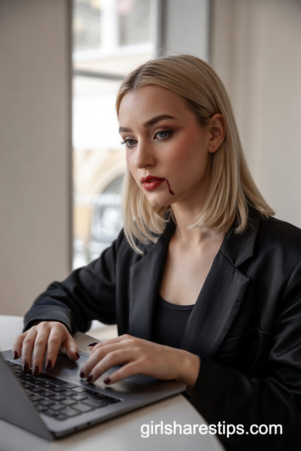 Subtle Vampire Glam Makeup