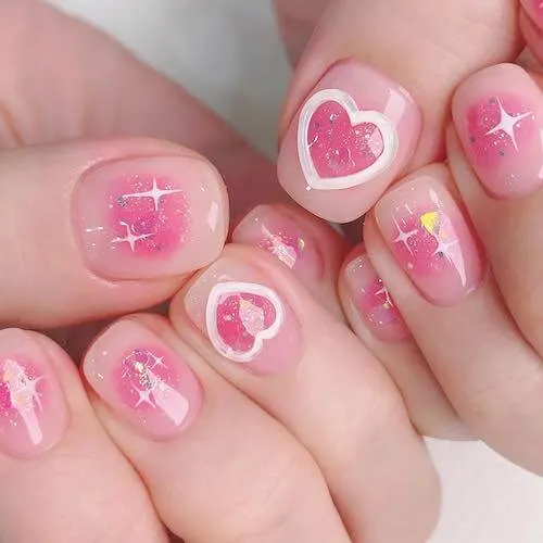 simple Korean nail designs