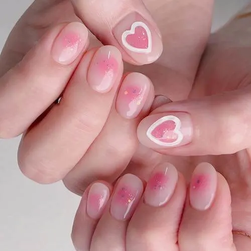 simple Korean nail designs