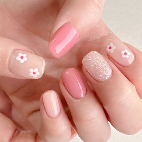 simple Korean nail designs