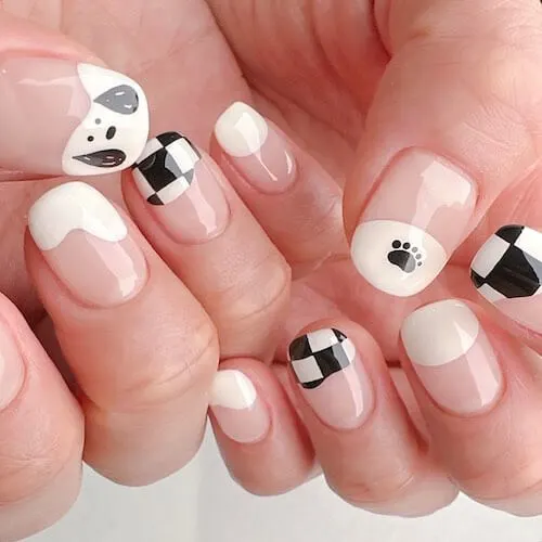 Korean Negative Space Nails