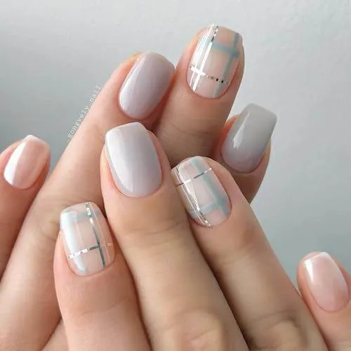 simple Korean nail designs