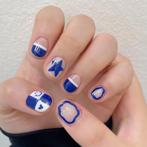 Korean Negative Space Nails