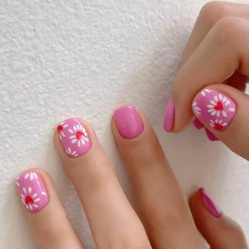 simple Korean nail designs