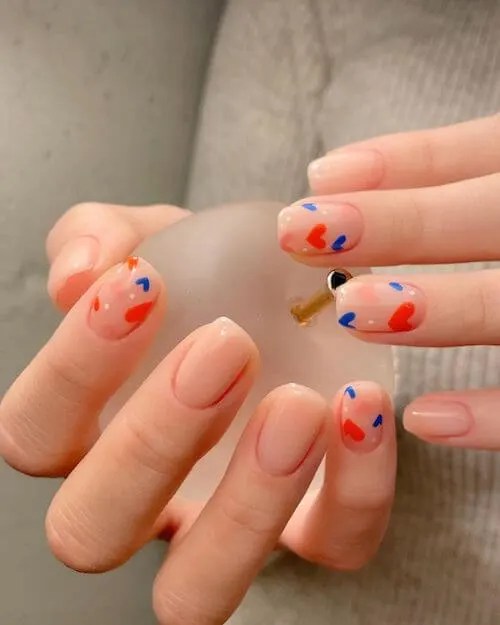 simple Korean nail designs