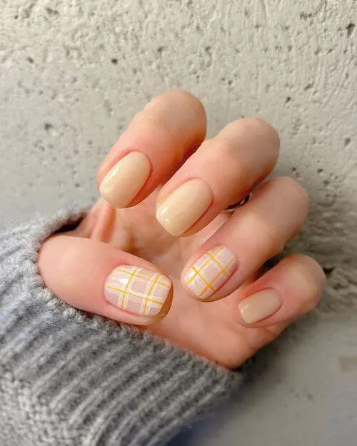 simple Korean nail designs