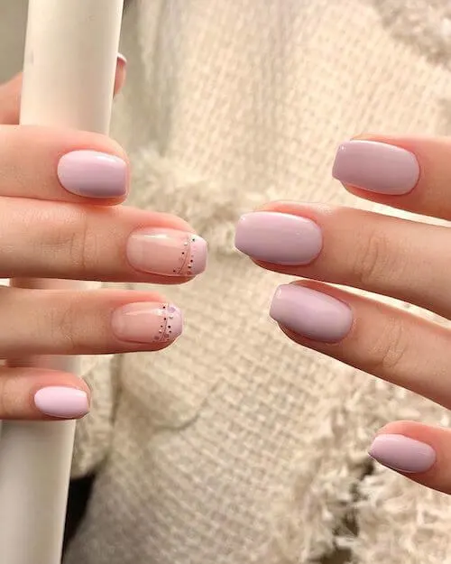 simple Korean nail designs