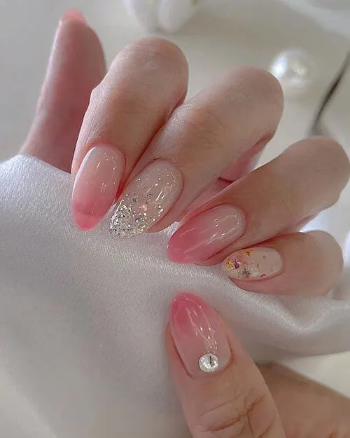 Korean Bling Rhinestone or Diamond Nails