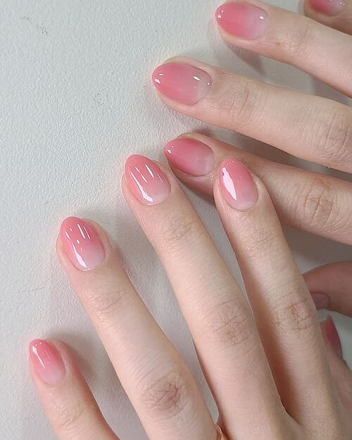 simple Korean nail designs