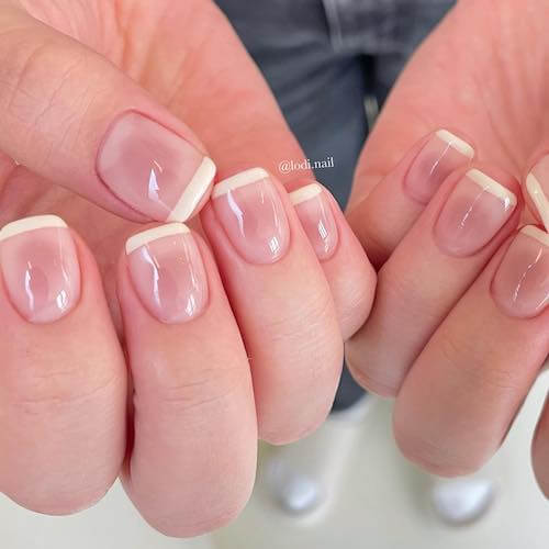 simple Korean nail designs