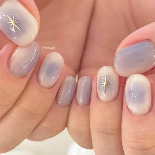 simple Korean nail designs