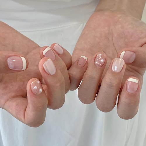 simple Korean nail designs