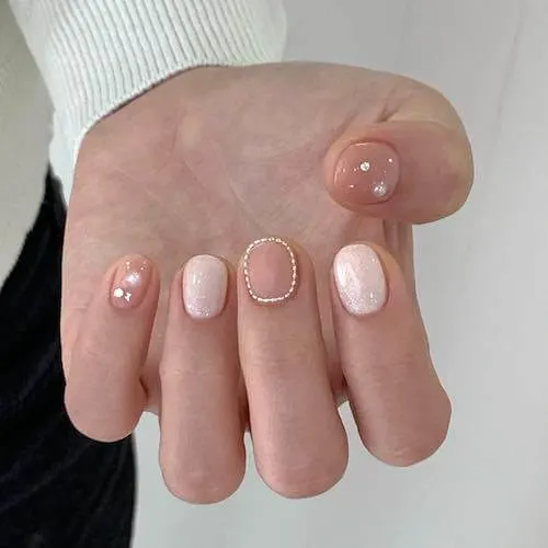 Korean Bling Rhinestone or Diamond Nails