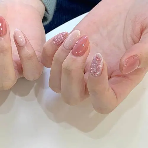 simple Korean nail designs