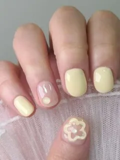 simple Korean nail designs ideas