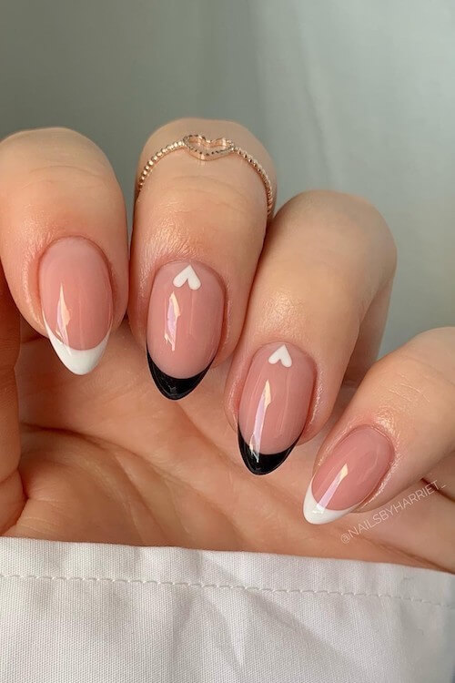 simple Valentines day nails