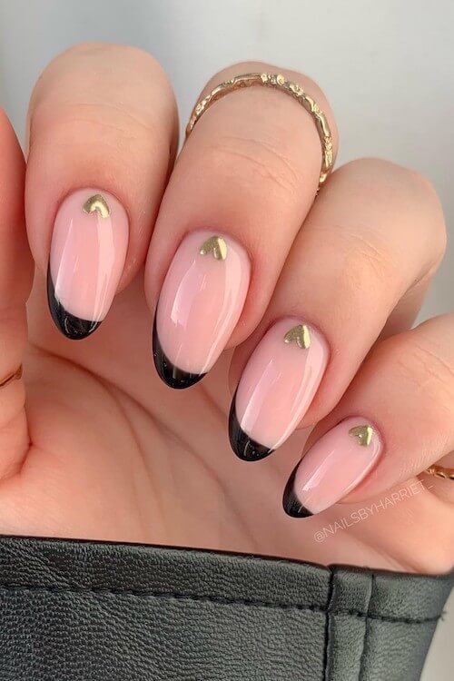 simple Valentines day nails