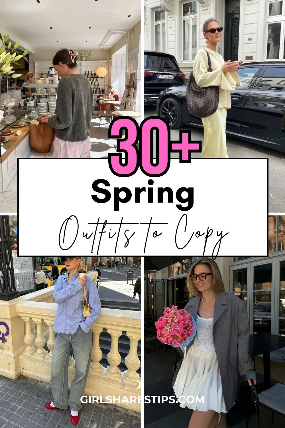 simple casual spring outfit ideas collage