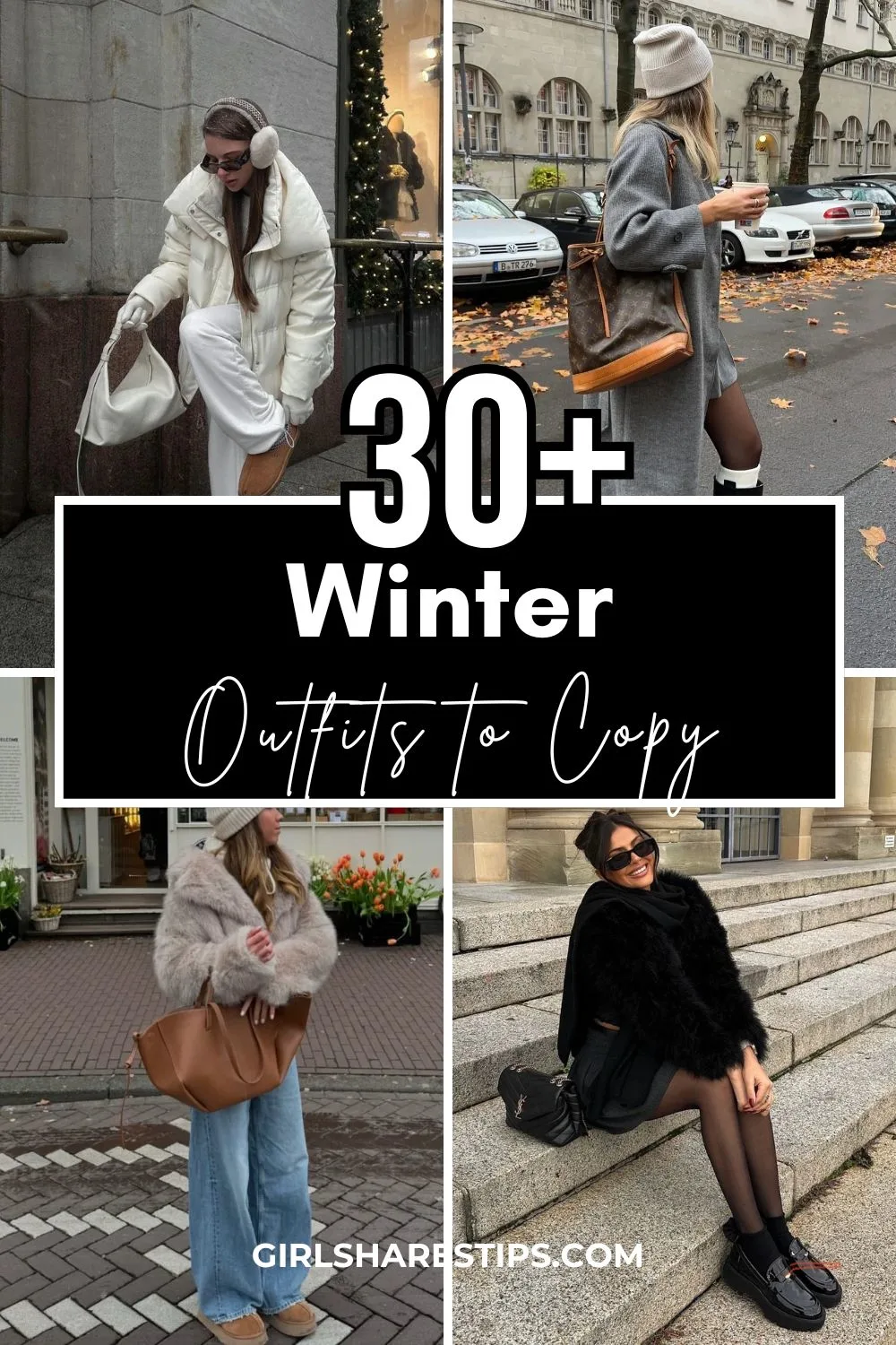 simple casual winter outfit ideas women collage