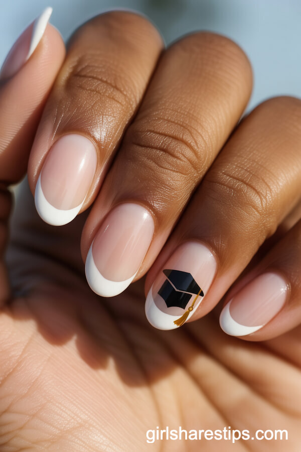 21 Gorgeous Simple Graduation Nails for Effortless Chic - Girl Shares Tips