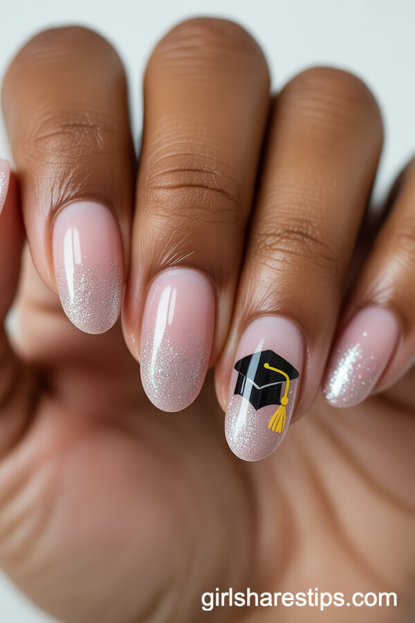 21 Gorgeous Simple Graduation Nails for Effortless Chic - Girl Shares Tips