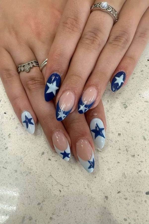Blue Star Western Nails