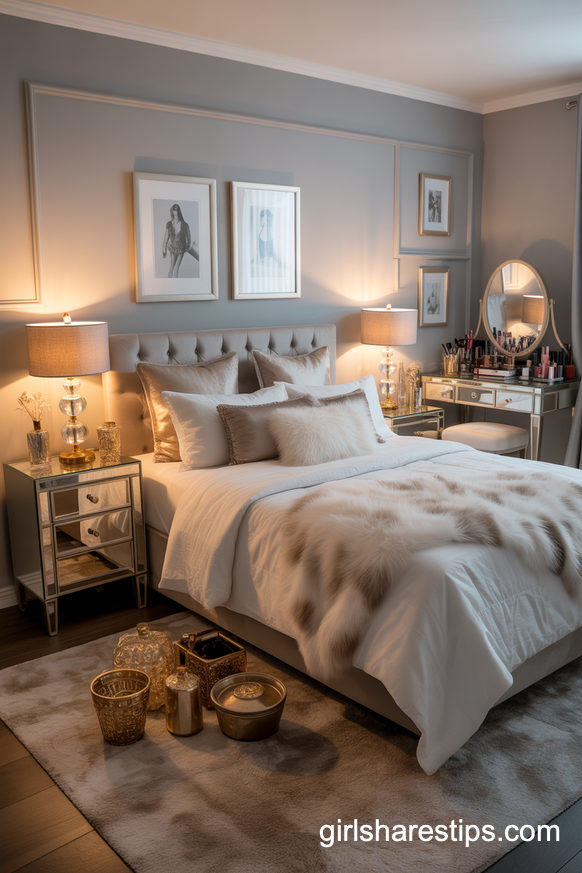 Glam Single Mom Bedroom On A Realistic Budget