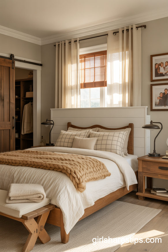 Modern Farmhouse Bedroom For Cozy Single Mom Nights