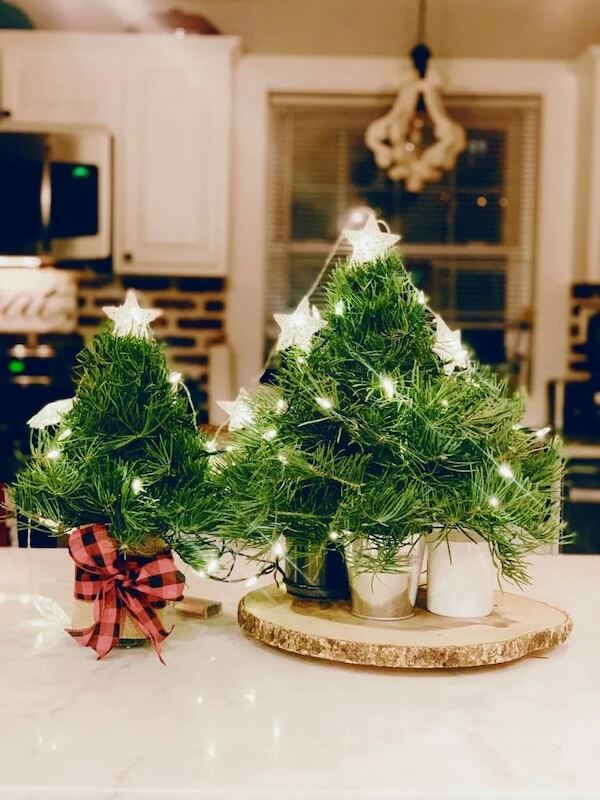 Rustic Mug Christmas Trees