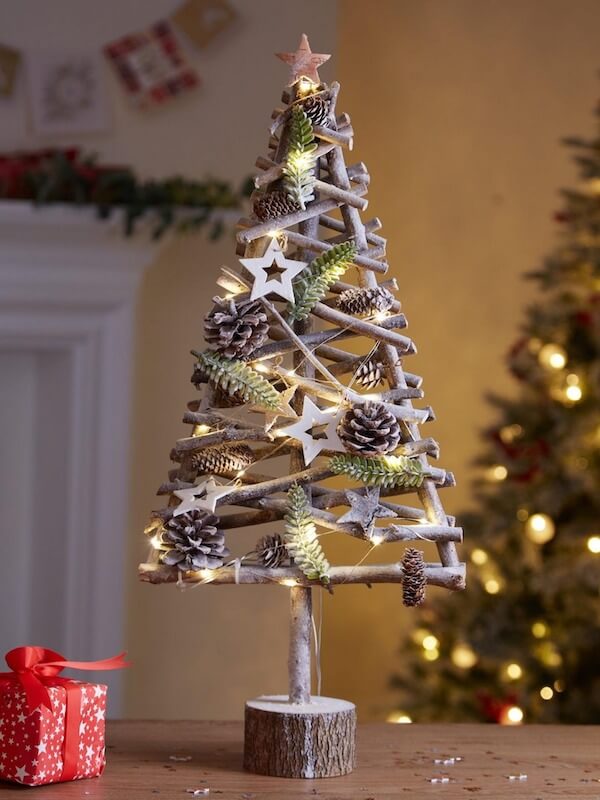 Wooden Branch Christmas Tree