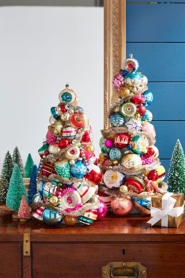 Vintage Ornament Cone Tree