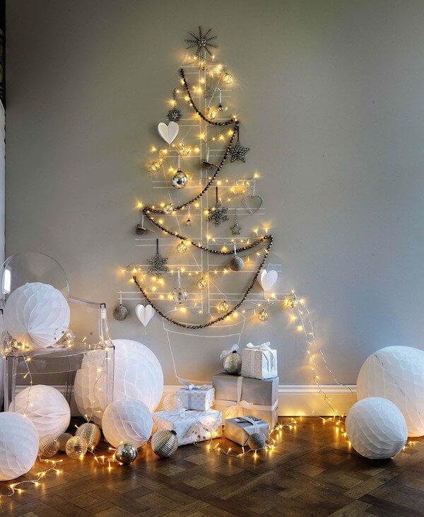 Wall Mounted Christmas Tree