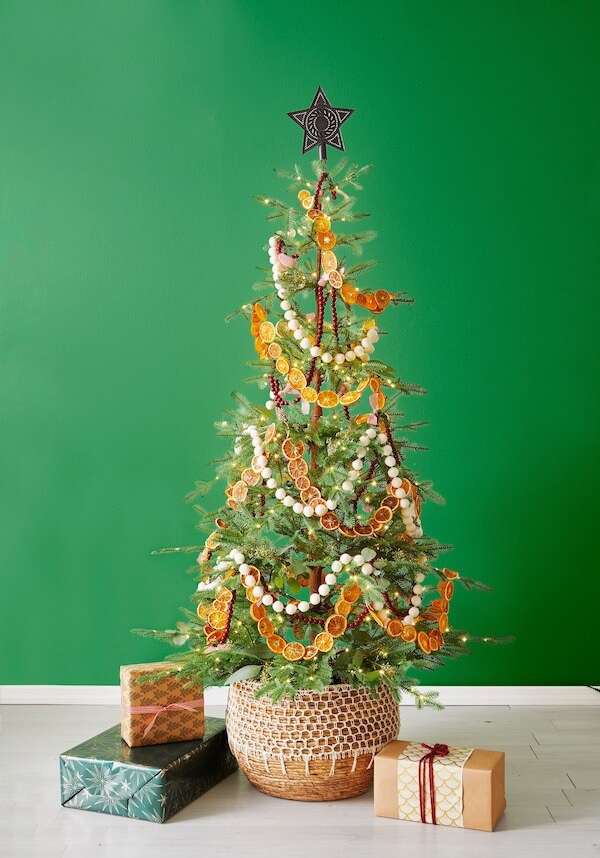 Dried Citrus Garland Christmas Tree