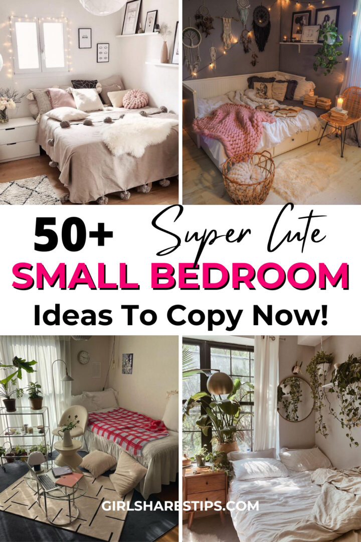 50+ Aesthetic Small Bedroom Ideas That Maximize Space And Style - Girl ...