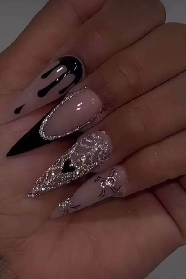 spooky Halloween nails